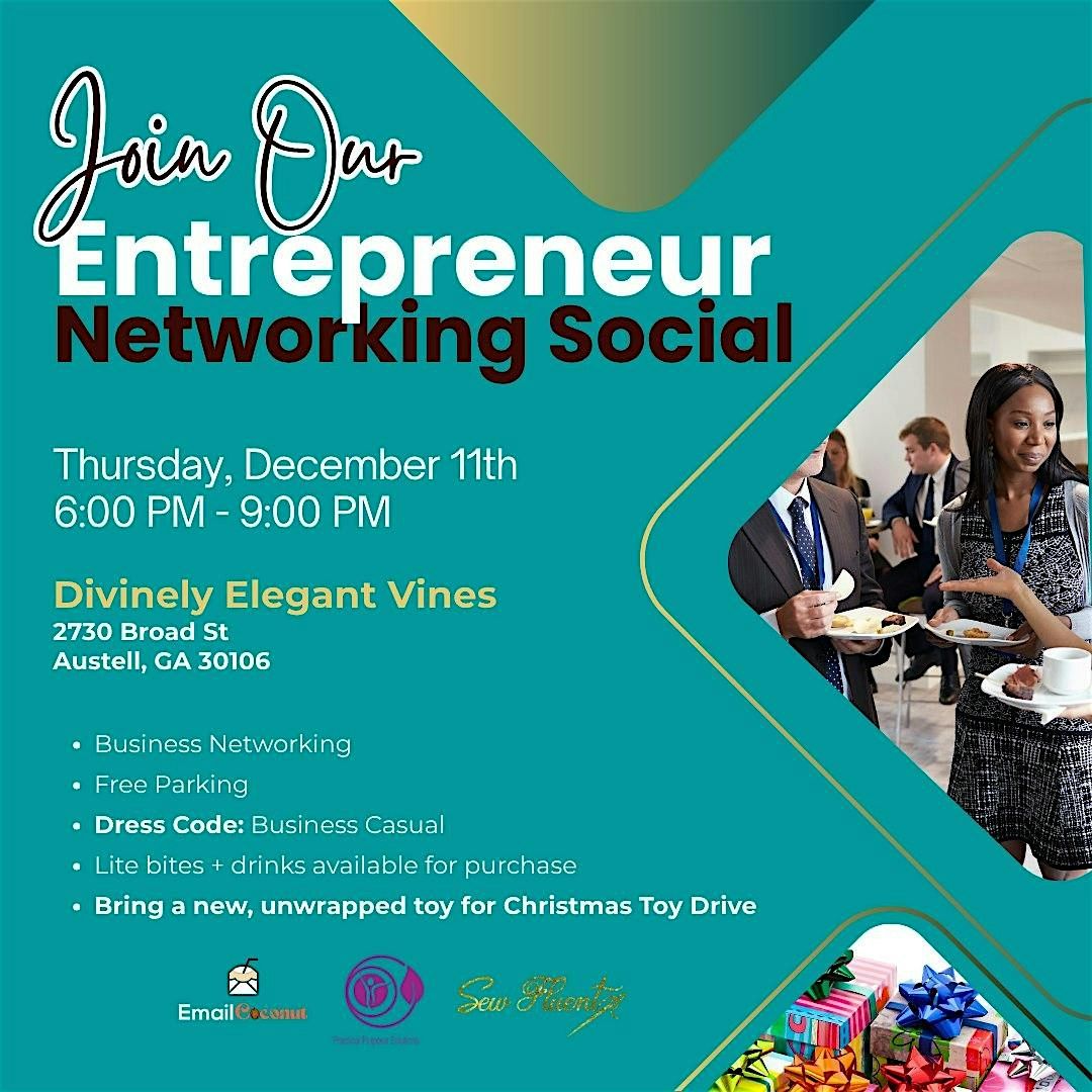 Entrepreneur Networking Social, 11 December | Event in Austell | AllEvents