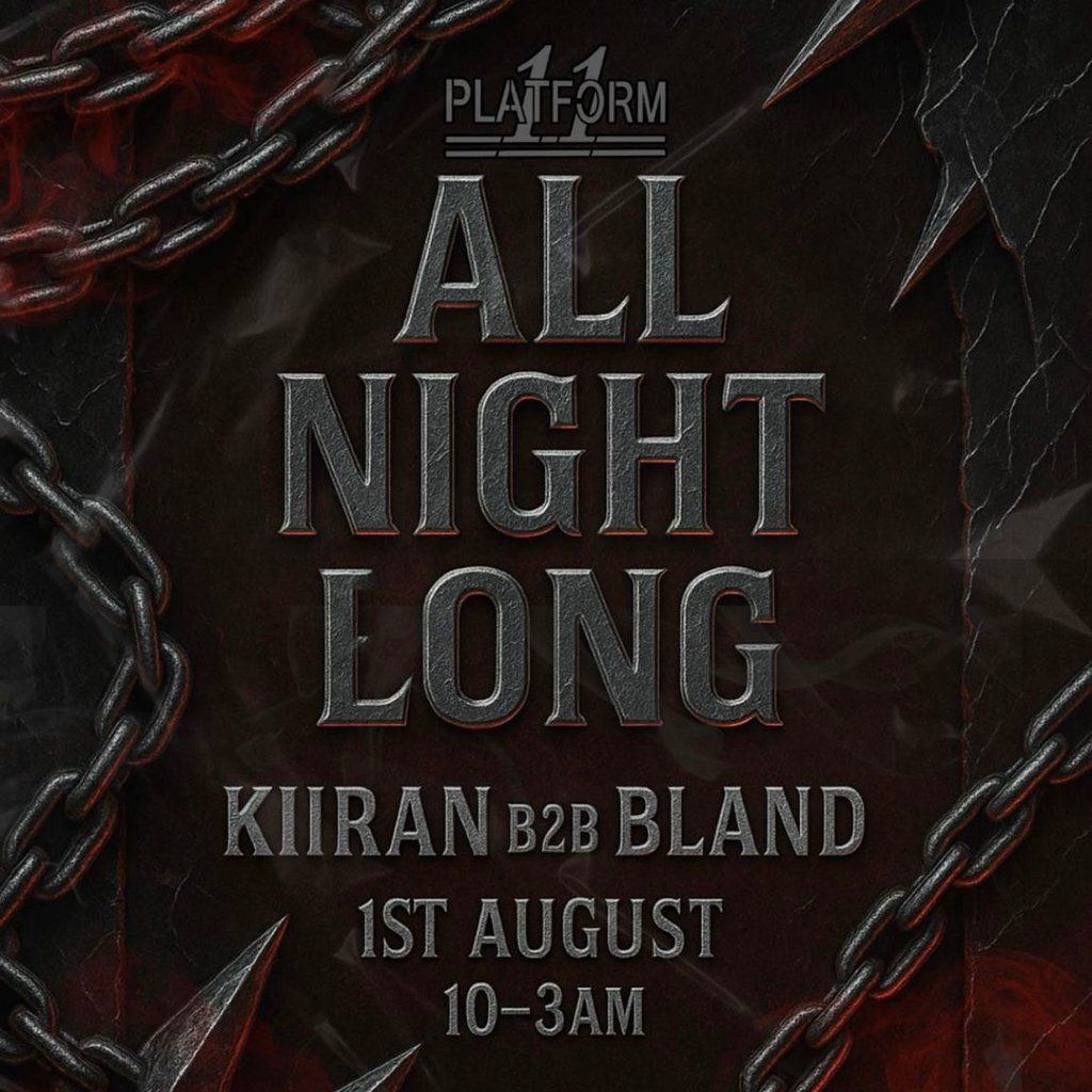 All night long KIIRAN b2b BLAND, 1 August | Event in Pontypridd | AllEvents