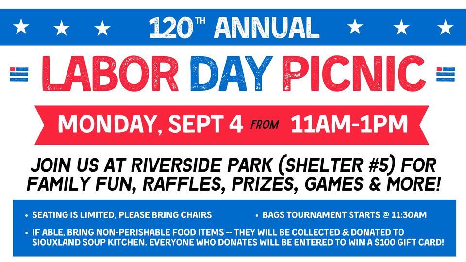 120th Annual Sioux City Labor Day Picnic!, Riverside Park, Sioux City, 4 September 2023