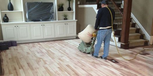 Hardwood Floor Refinishing Prep Sanding Step 1 Of 2 At