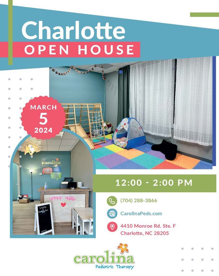 Carolina Pediatric Therapy Open House , 4410 Monroe Rd, Ste. F