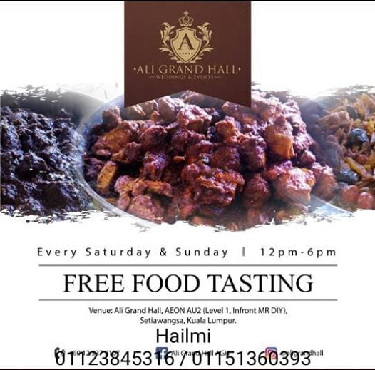 Ali Grand Hall Food Testing Aeon Jusco Au2 Kuala Lumpur July 27 To July 28 Allevents In