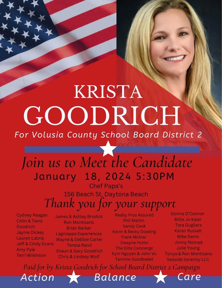 Krista Goodrich for School Board District 2 Campaign Kickoff party ...