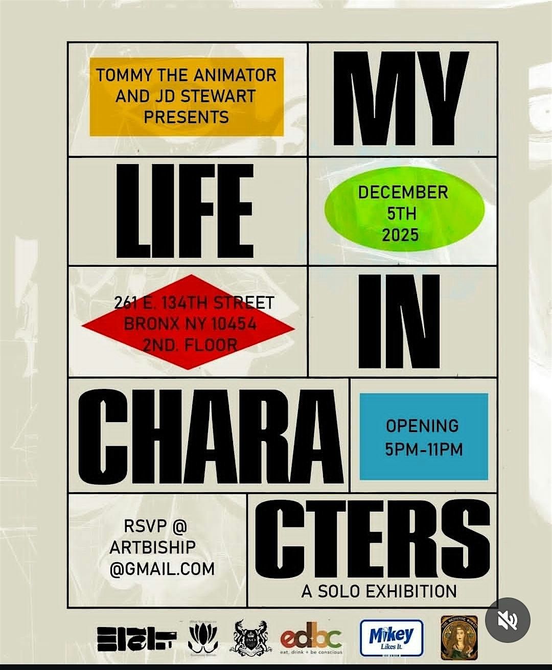 My life in  Characters By Tommy the Animator, 5 December | Event in The Bronx | AllEvents