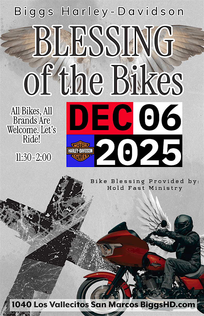 Blessing of the Bikes Event, 6 December | Event in San Marcos | AllEvents