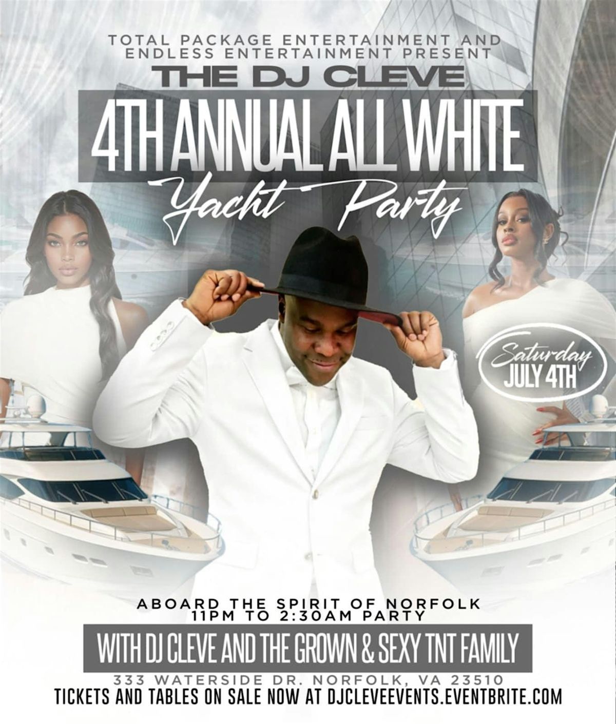 Dj Cleve 4th Annual All White Yacht Party