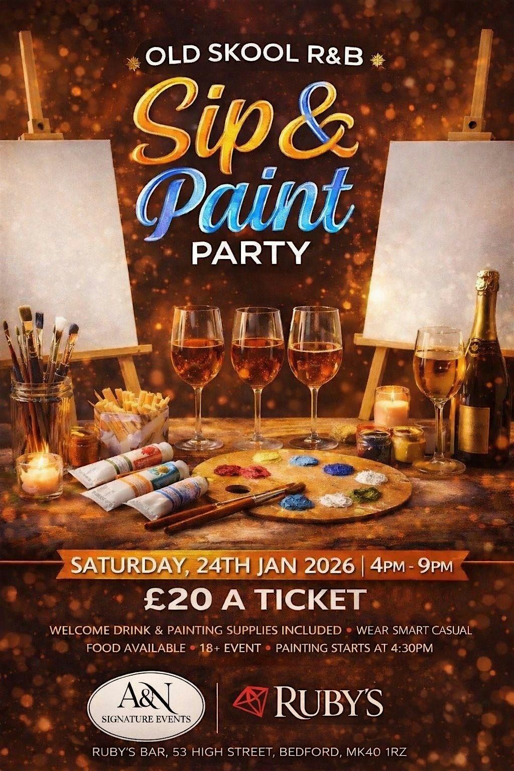 Old Skool R&B Sip and Paint Party