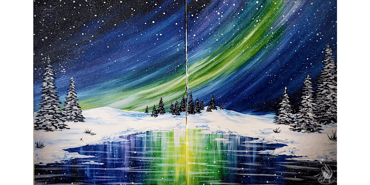 Northern Lights - Paint and Sip in New Braunfels | Classpop!™, 26 December | Event in New Braunfels | AllEvents