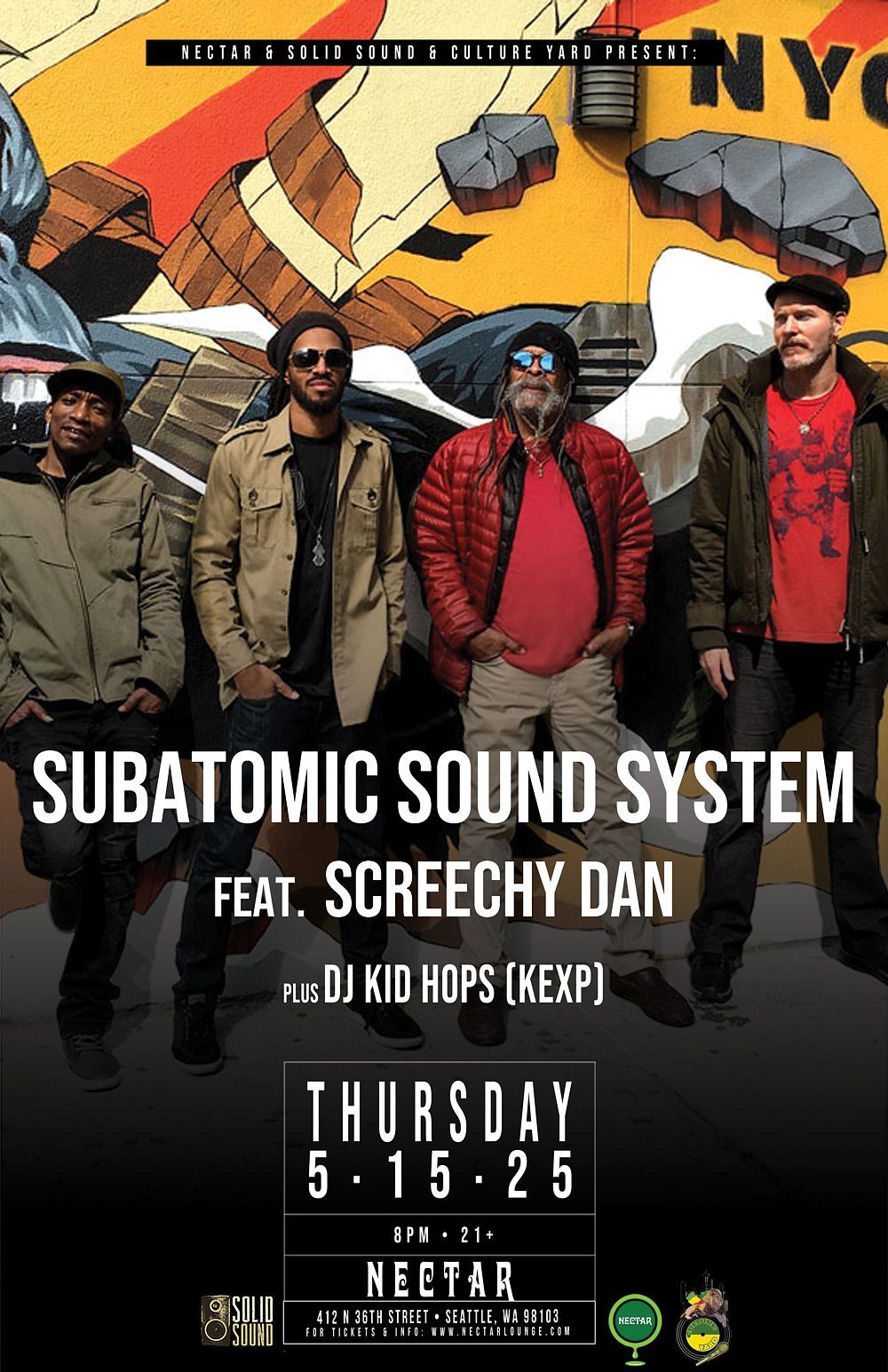 Subatomic Sound System at Nectar Lounge, 15 May | Event in Seattle | AllEvents