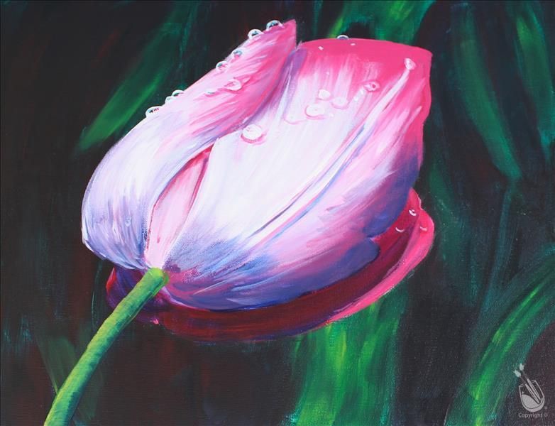 Dew Kissed Tulip Painting Class, Painting with a Twist (2100 Stephens