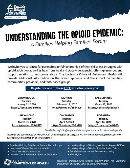 Understanding The Opioid Epidemic Baton Rouge At Capital Area