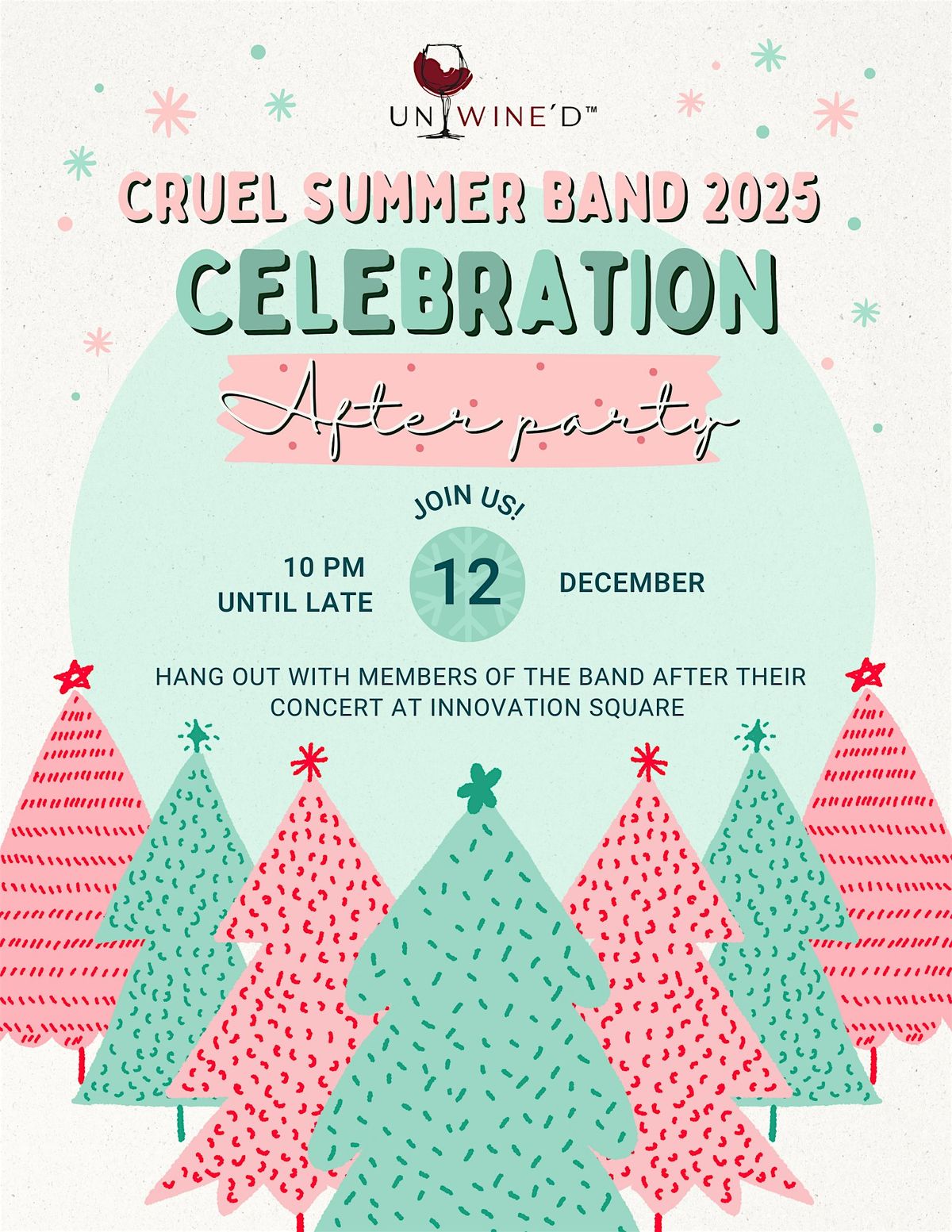 Cruel Summer Band After Party, 12 December | Event in Rochester | AllEvents