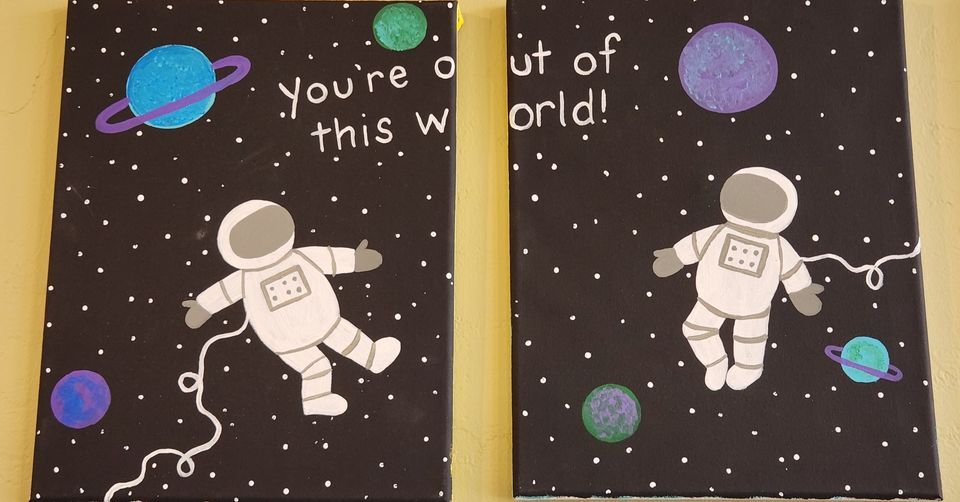 Adult and Child Canvas Painting Class Space, Glaze & Paint LLC