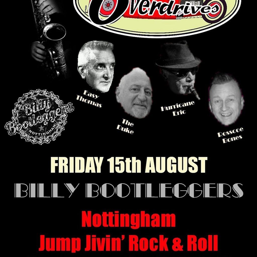 The Overdrives - Live @ Billy's, 15 August | Event in Nottingham | AllEvents