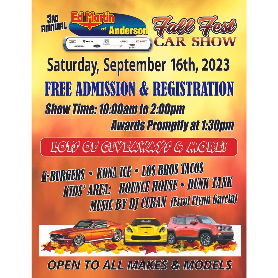 Ed Martin 3rd Annual Fall Fest Car Show, Ed Martin Chevrolet Cadillac