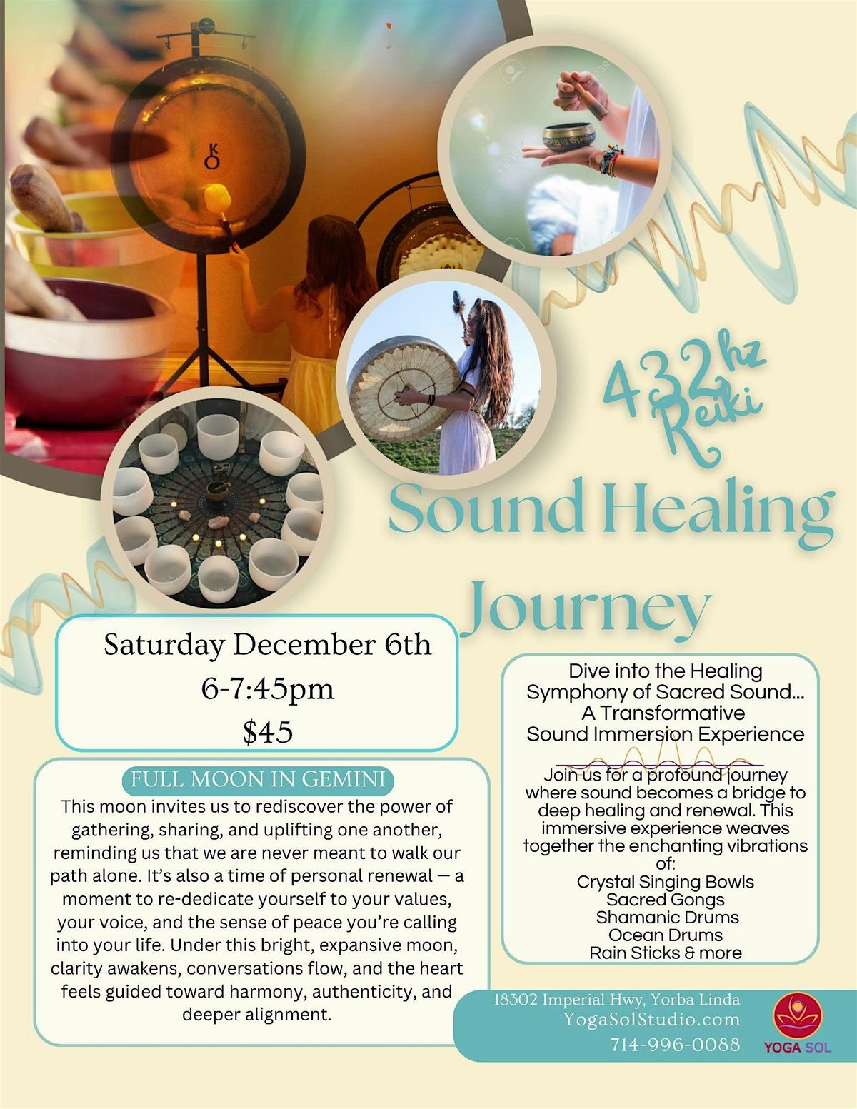SOUND HEALING JOURNEY, 6 December | Event in Yorba Linda | AllEvents