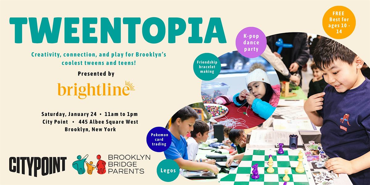 Tweentopia, 24 January | Event in Brooklyn | AllEvents