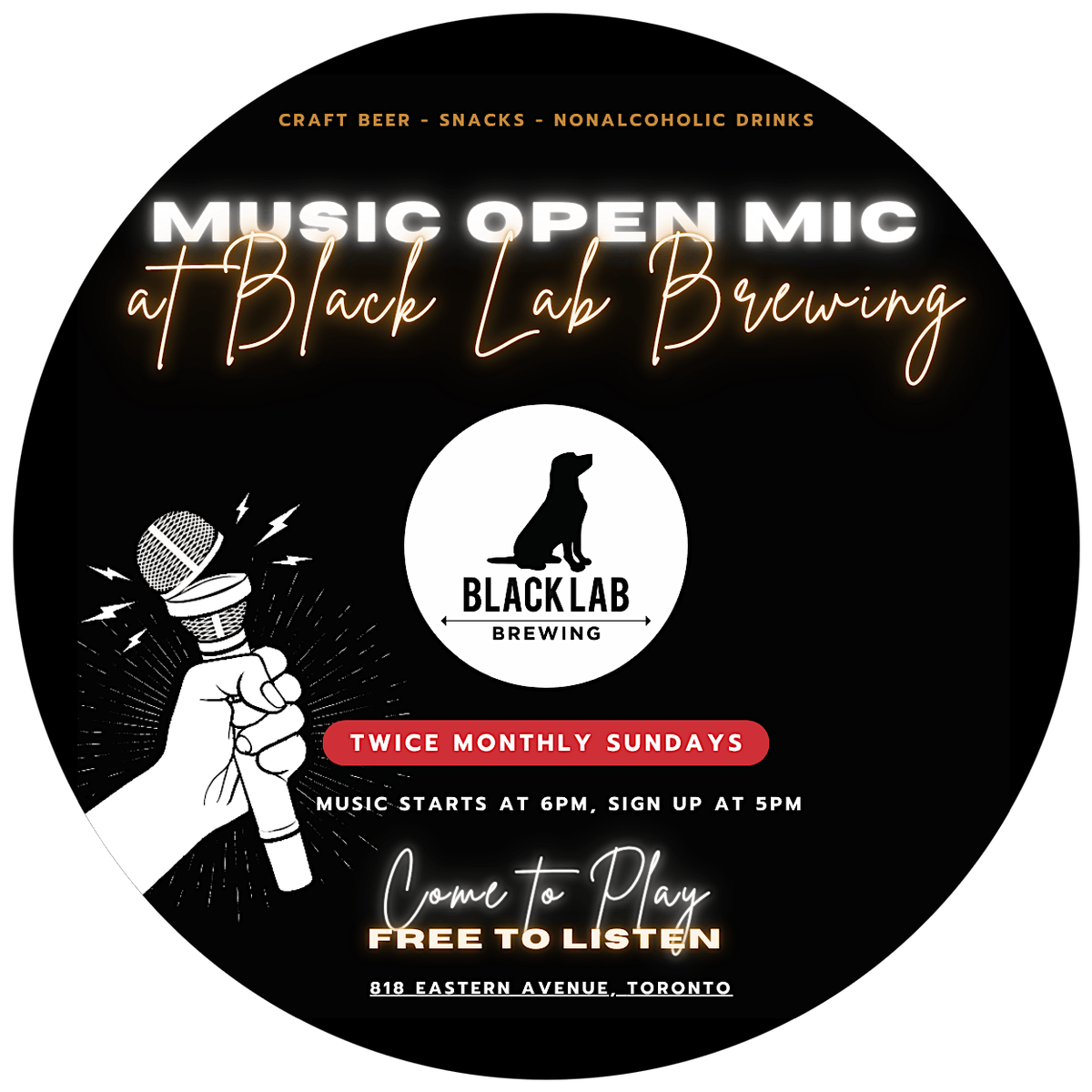 Attend East End Weekend Music! Sunday Night Music Open Mic at Black Lab ...