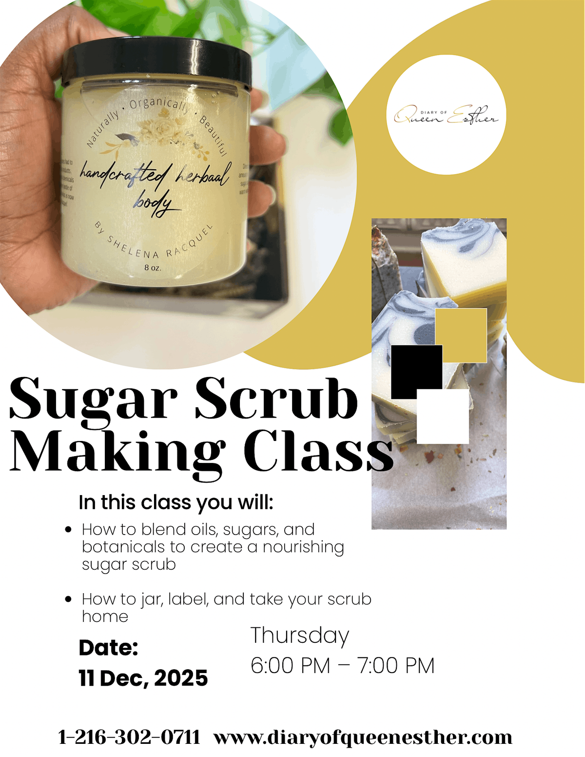Sip, Scrub & Self-Care: A Sugar Scrub Making + Networking Experience with S, 11 December | Event in Euclid
