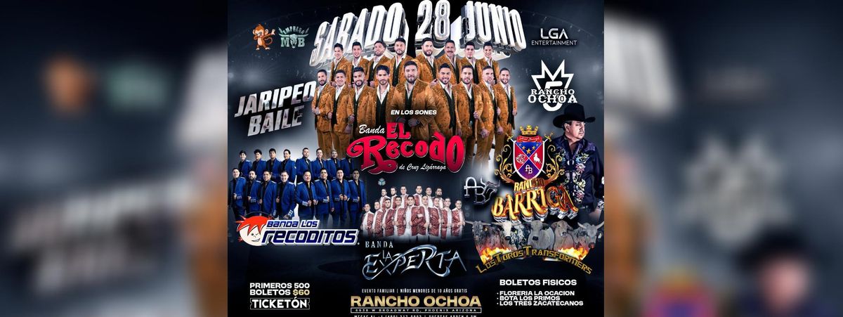 BANDA EL RECODO , BANDA RECODITOS Y MAS , 28 June | Event in Phoenix | AllEvents