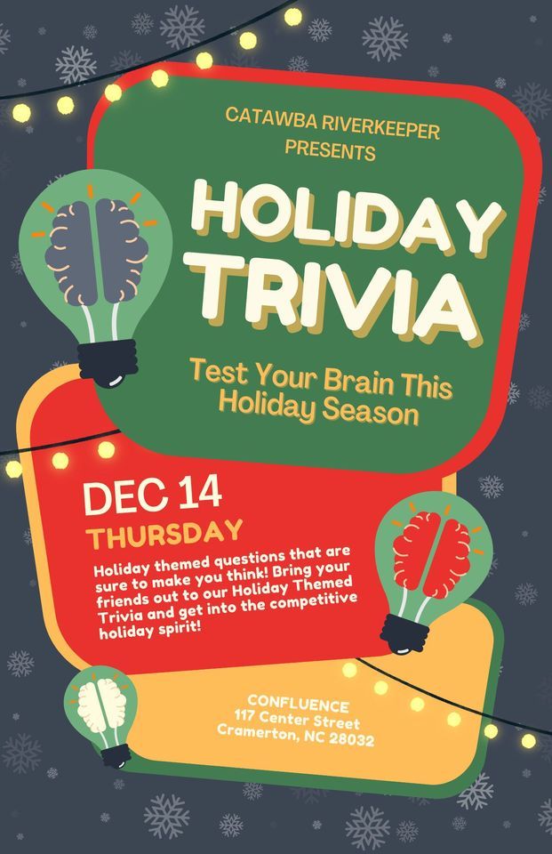 Holiday Trivia, Confluence South Fork, Cramerton, December 14 2023