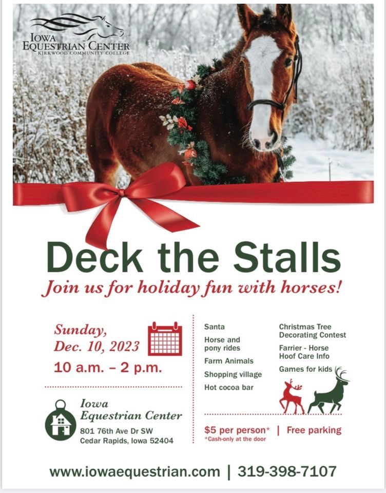 Deck the Stalls, Iowa Equestrian Center Kirkwood, Cedar Rapids, 10 December 2023 AllEvents.in