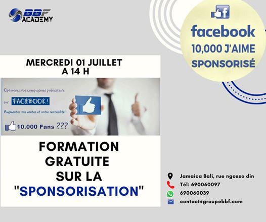 Formation Gratuite Sur Le Sponsoring Sur Facebook Bali Jamaica Douala July 1 Allevents In Formation Gratuite Sur Le Sponsoring Sur Facebook Bali Jamaica Douala July 1 Allevents In