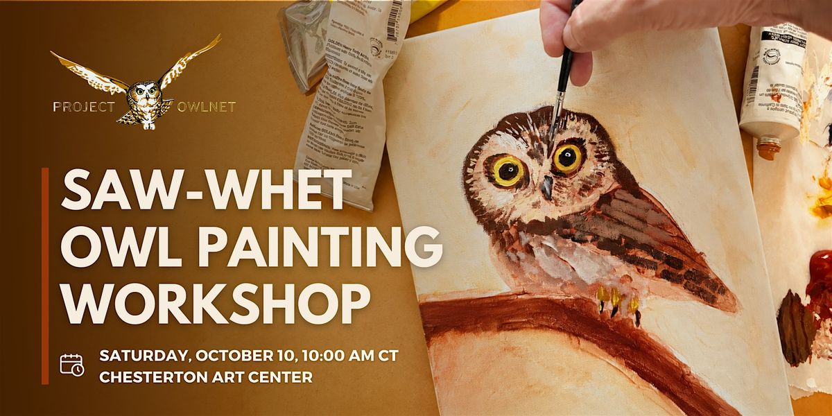 Project Owlnet Saw-whet Owl Painting Workshop, Chesterton Art Center ...