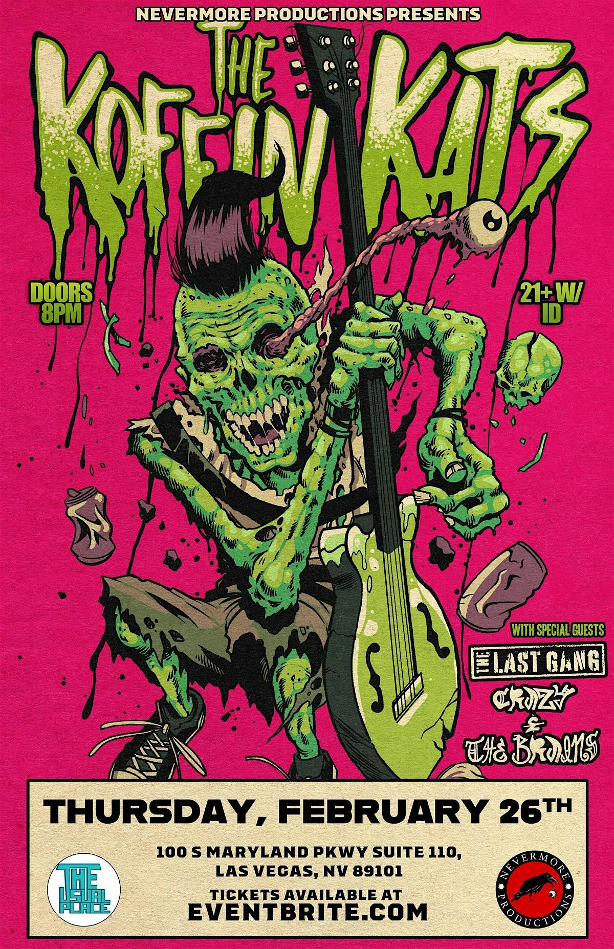 Koffin Kats at The Usual Place, 26 February | Event in Las Vegas | AllEvents