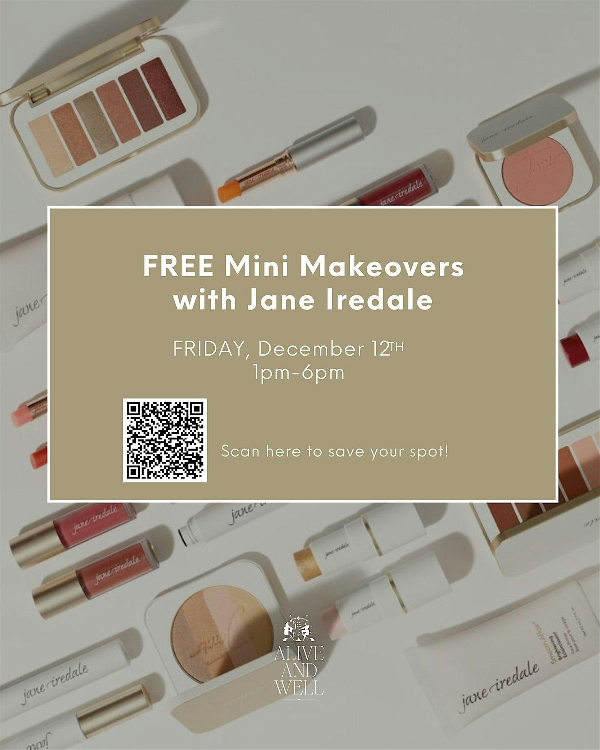 Jane Iredale Free Mini Makeovers, 12 December | Event in Boulder | AllEvents