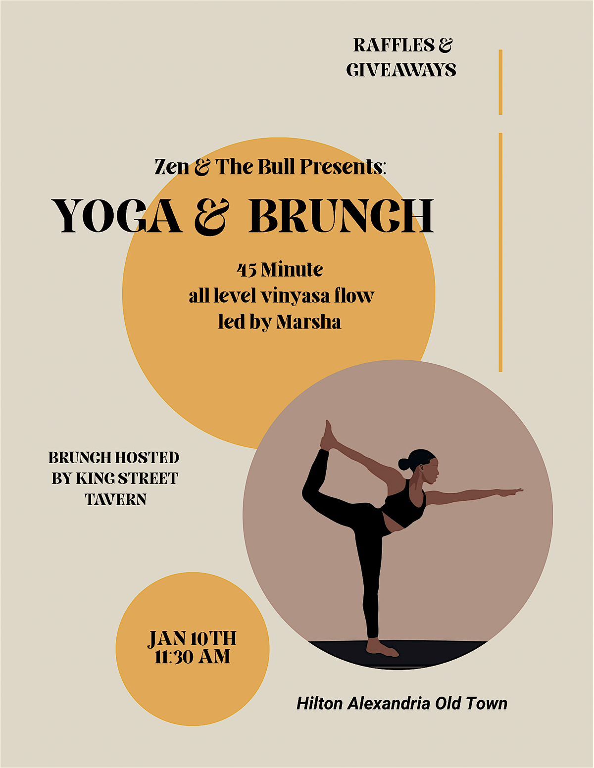 Yoga & Brunch, 10 January | Event in Alexandria | AllEvents