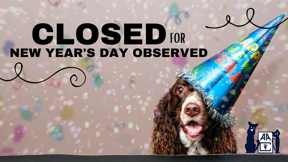 Closed in Observance of New Years Day, Ashby Animal Clinic, Bridgewater