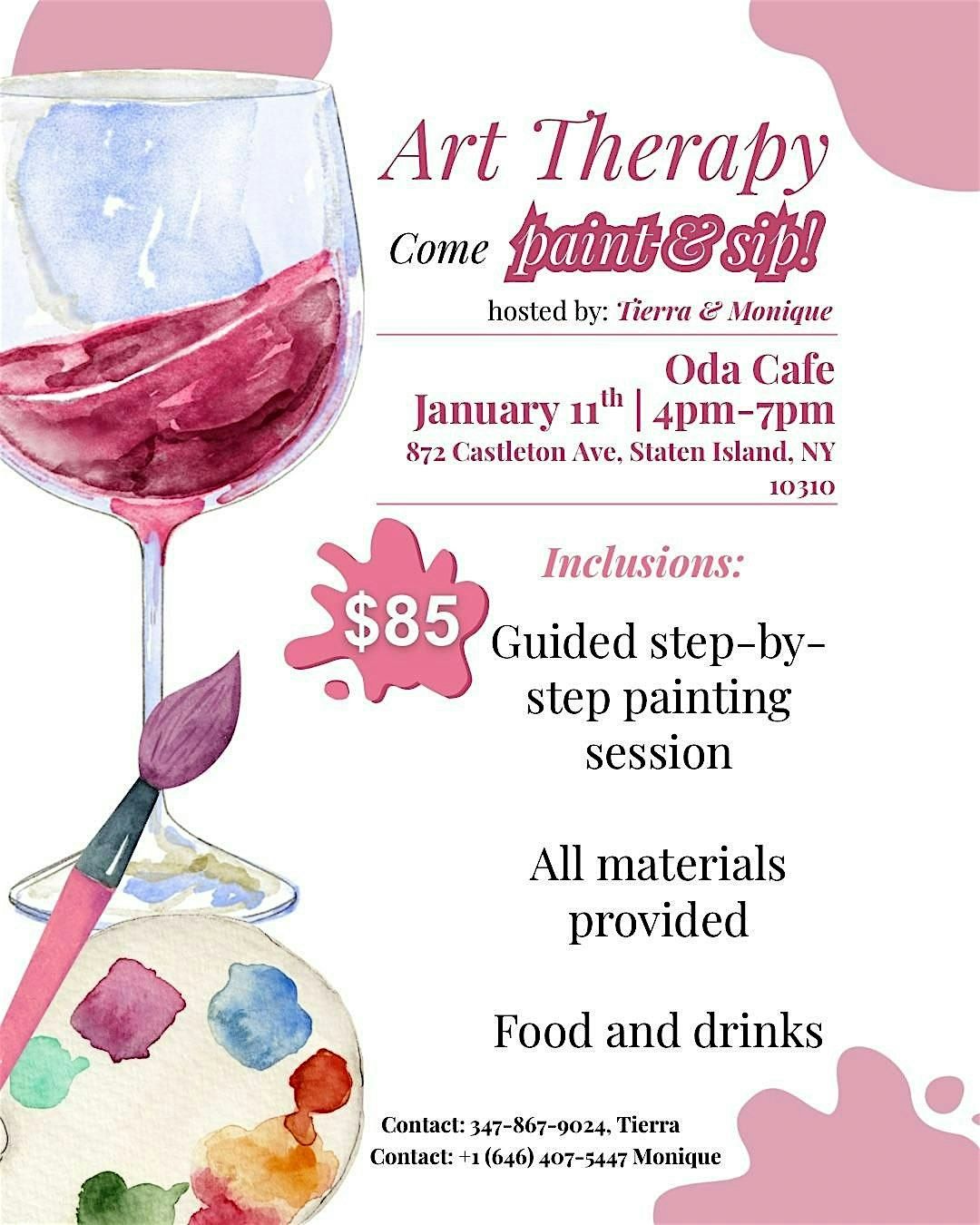 Paint n Sip, 11 January | Event in Staten Island | AllEvents