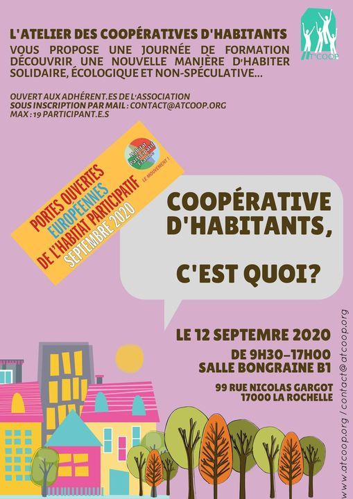 Formation à La Rochelle coopérative dhabitants cest quoi ?, Rue