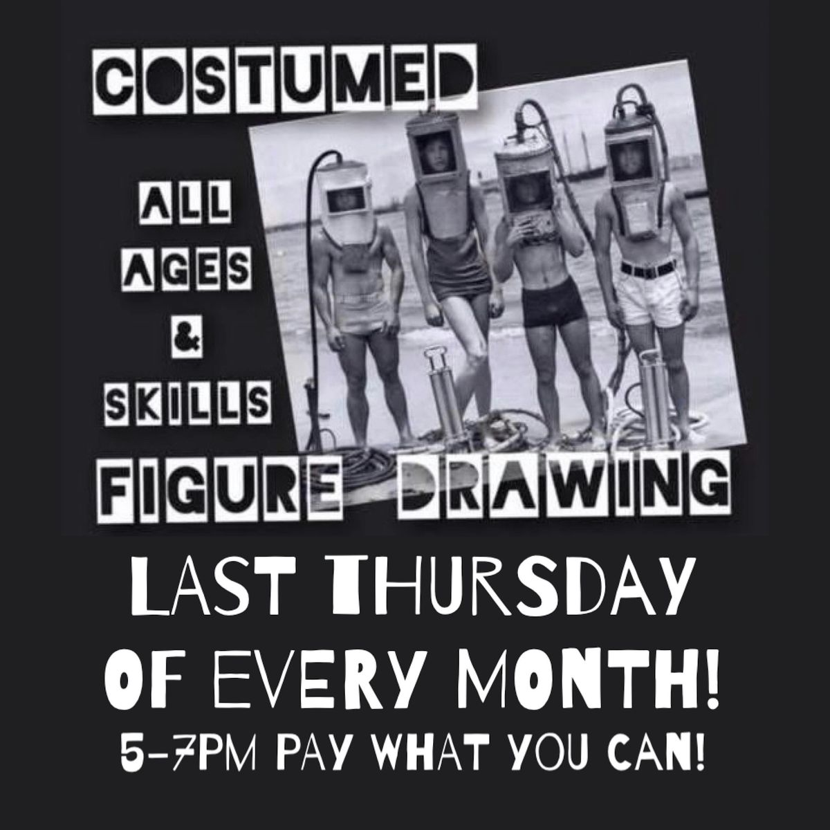 Figure Drawing with live model, 18 December | Event in Bremerton | AllEvents