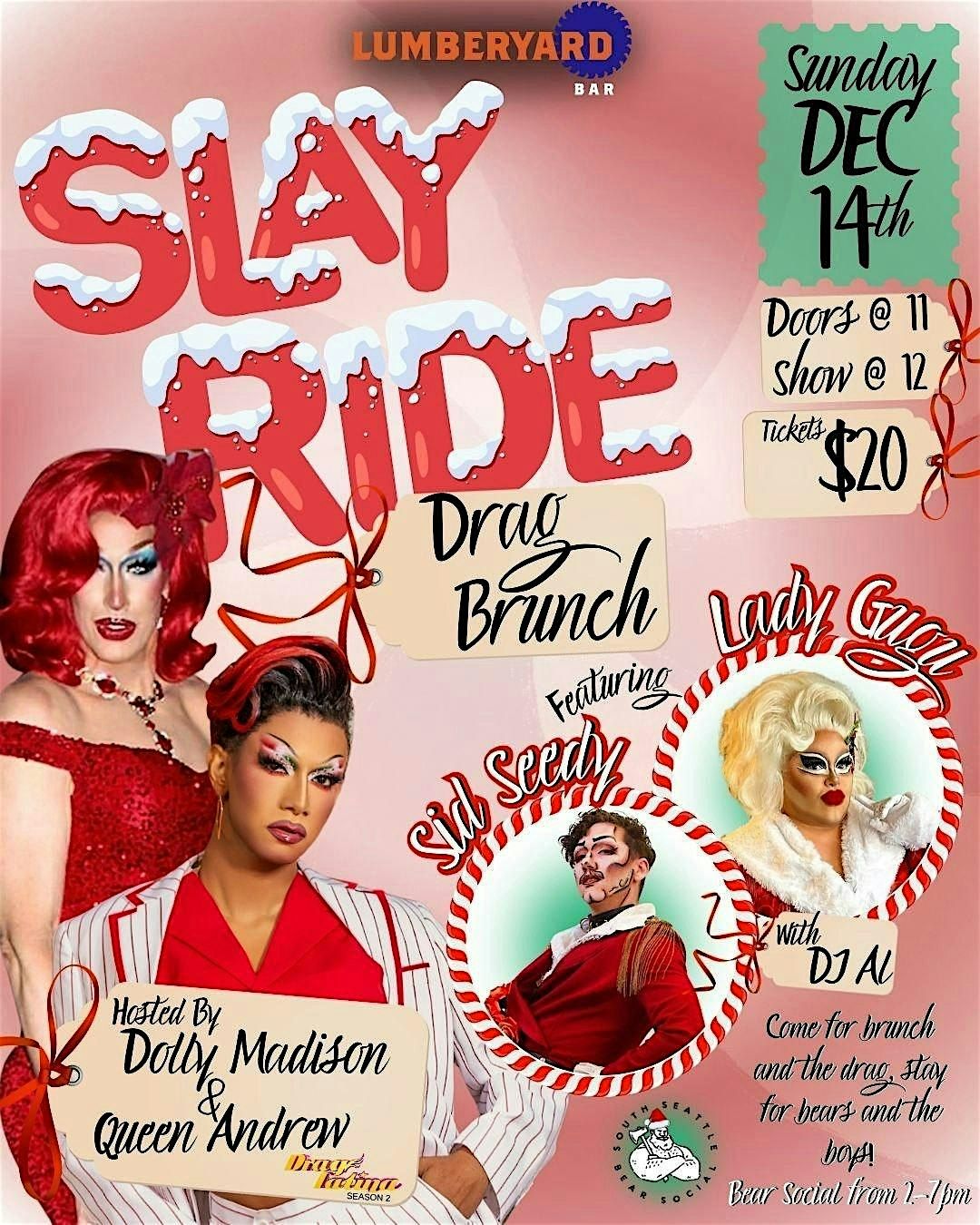 Slay Ride Drag Brunch, 14 December | Event in Seattle | AllEvents