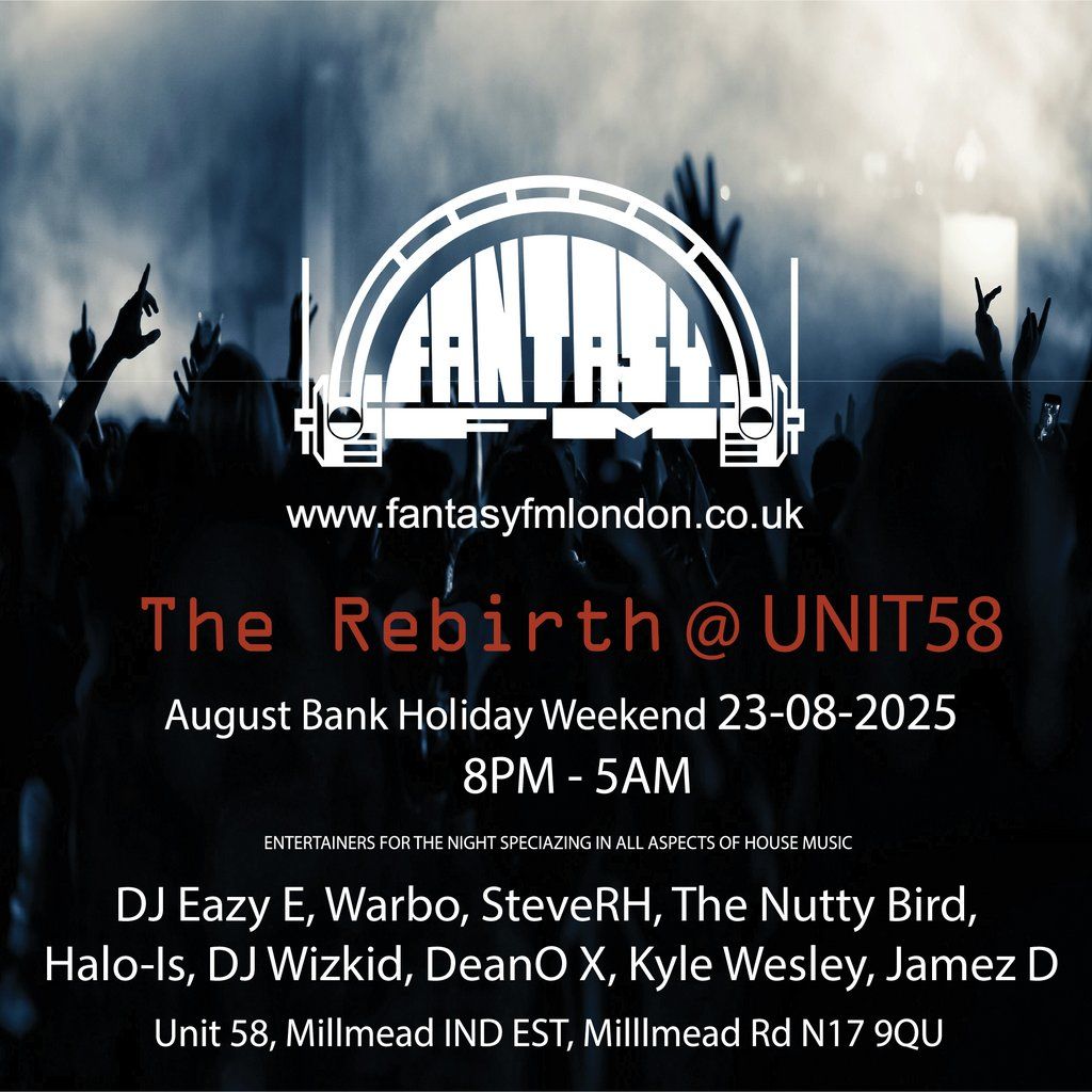 Fantasy Fm The Rebirth, 23 August | Event in Woodford | AllEvents