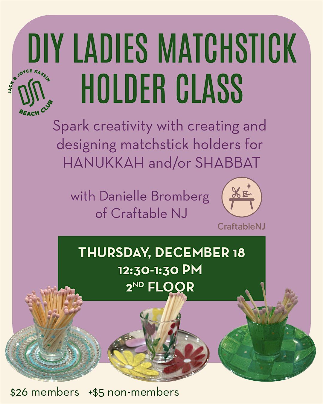 Ladies DIY Matchstick Holder Class, 18 December | Event in Deal | AllEvents