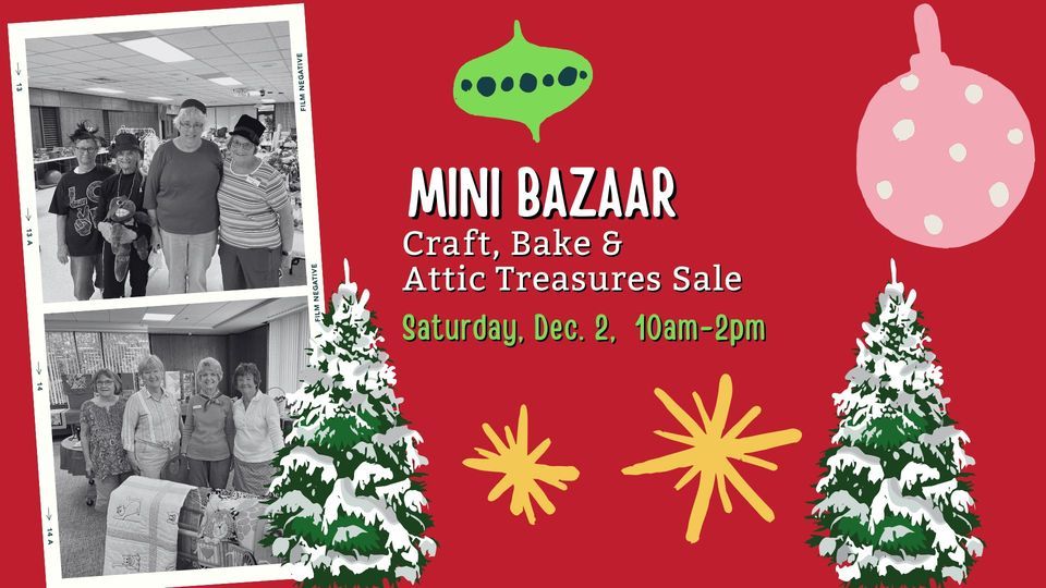 Zumbro Mini Bazaar: Craft, Bake & Attic Treasures Sale, 624 3rd Ave SW ...