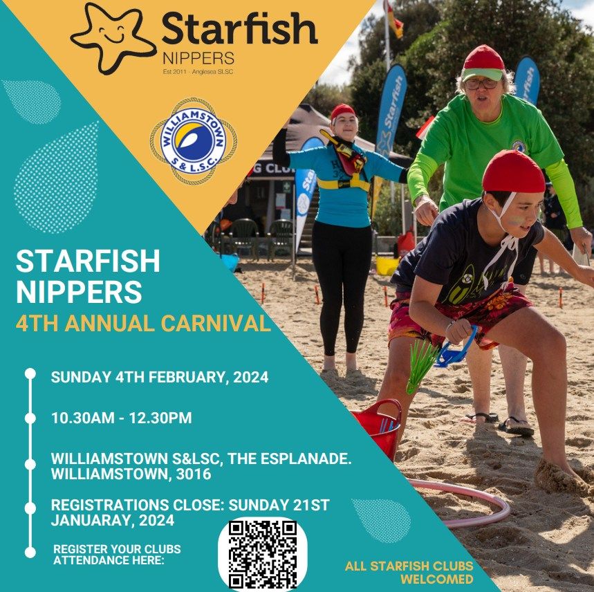 STARFISH NIPPERS 4th ANNUAL CARNIVAL 2024, Williamstown Swimming & Life Saving Club Inc