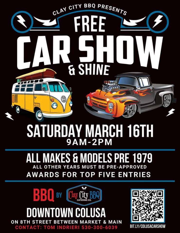 Downtown Colusa Car Show and Shine, 121 8th St, Colusa, CA 959322307, United States, 16 March