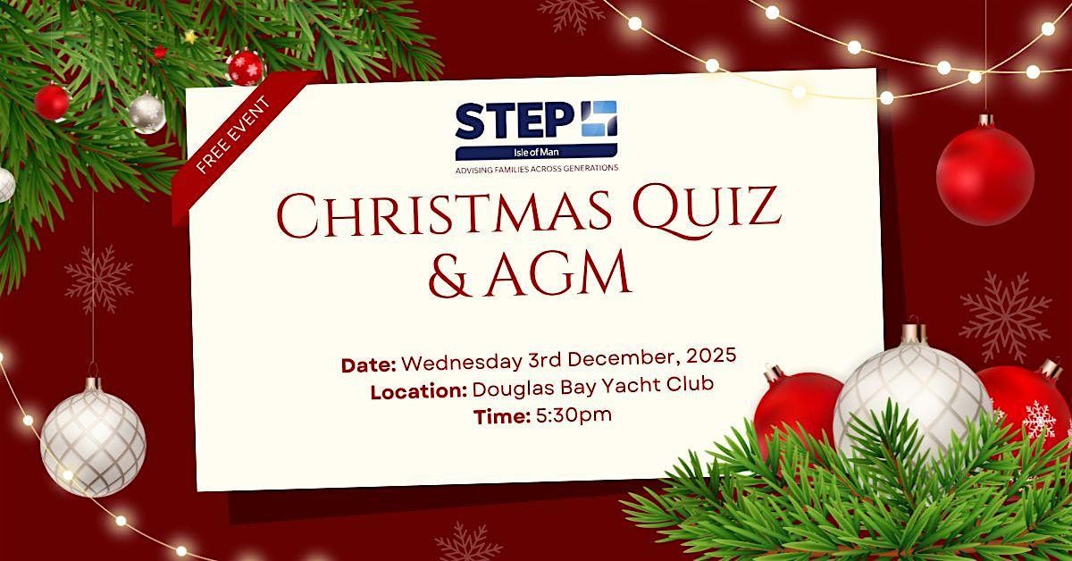 STEP Isle of Man Christmas Quiz & AGM, 3 December | Event in Douglas | AllEvents
