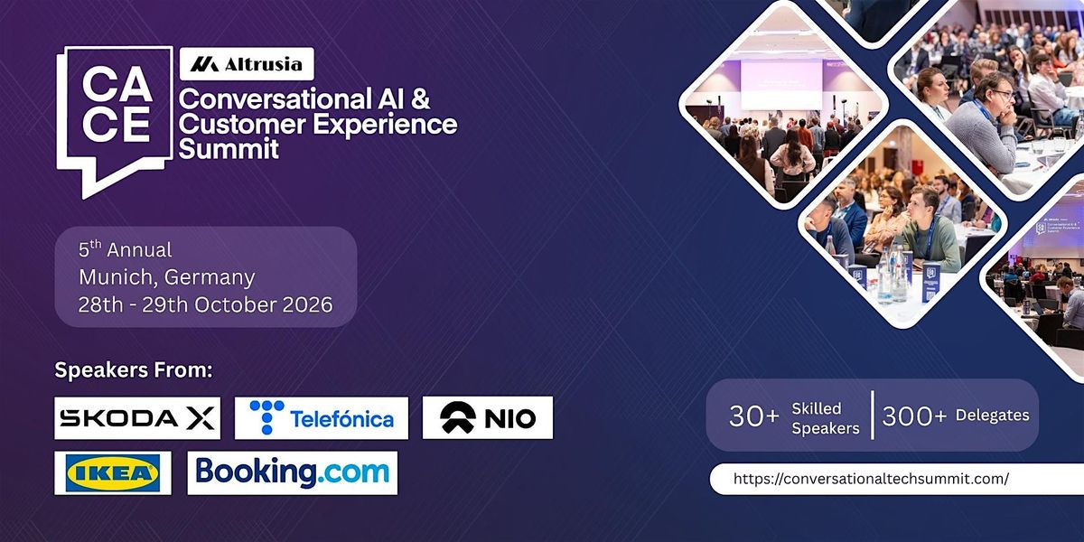 Conversational AI & Customer Experience Summit 2026, H4 Hotel München ...