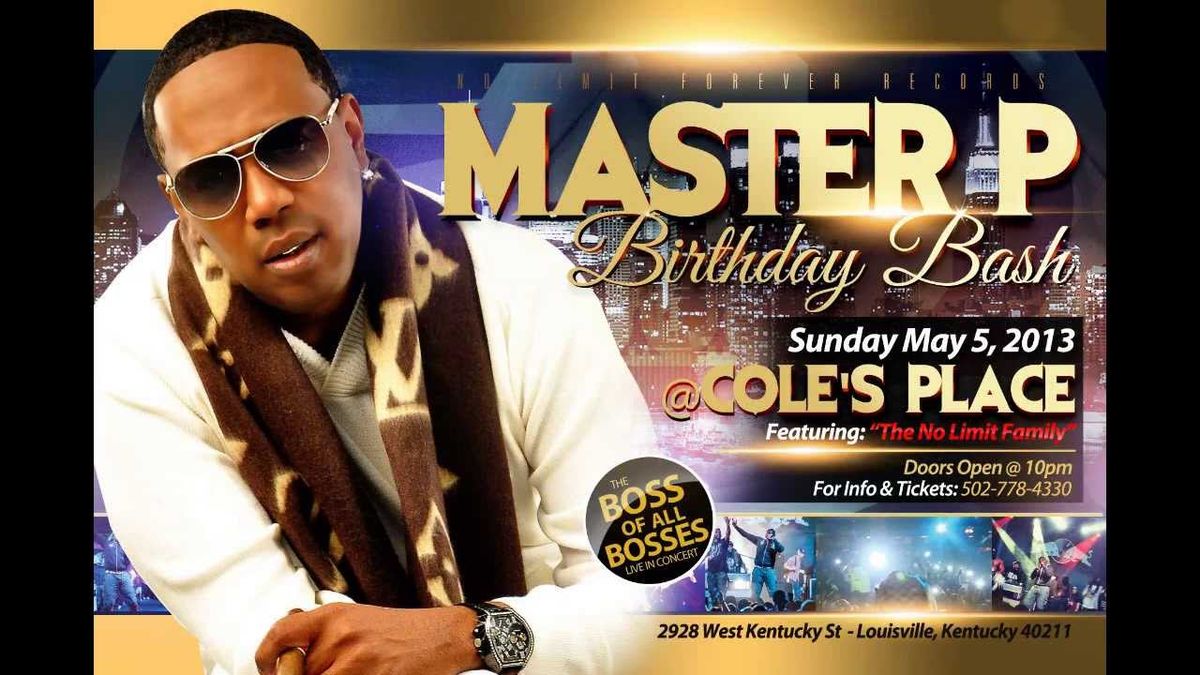 Master P Birthday Bash, 10 May | Event in New Orleans | AllEvents