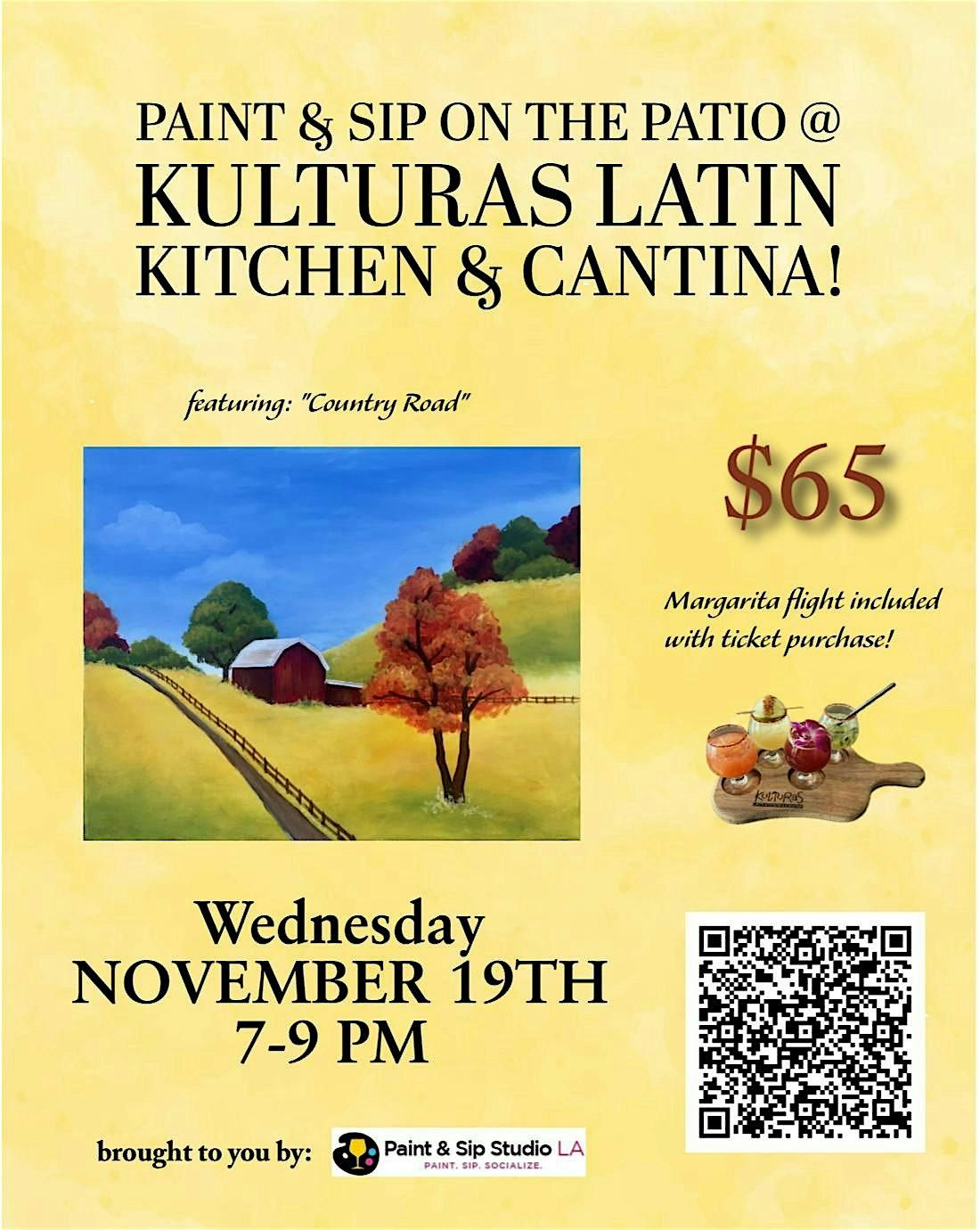 Paint & Sip, 19 November | Event in Pasadena | AllEvents