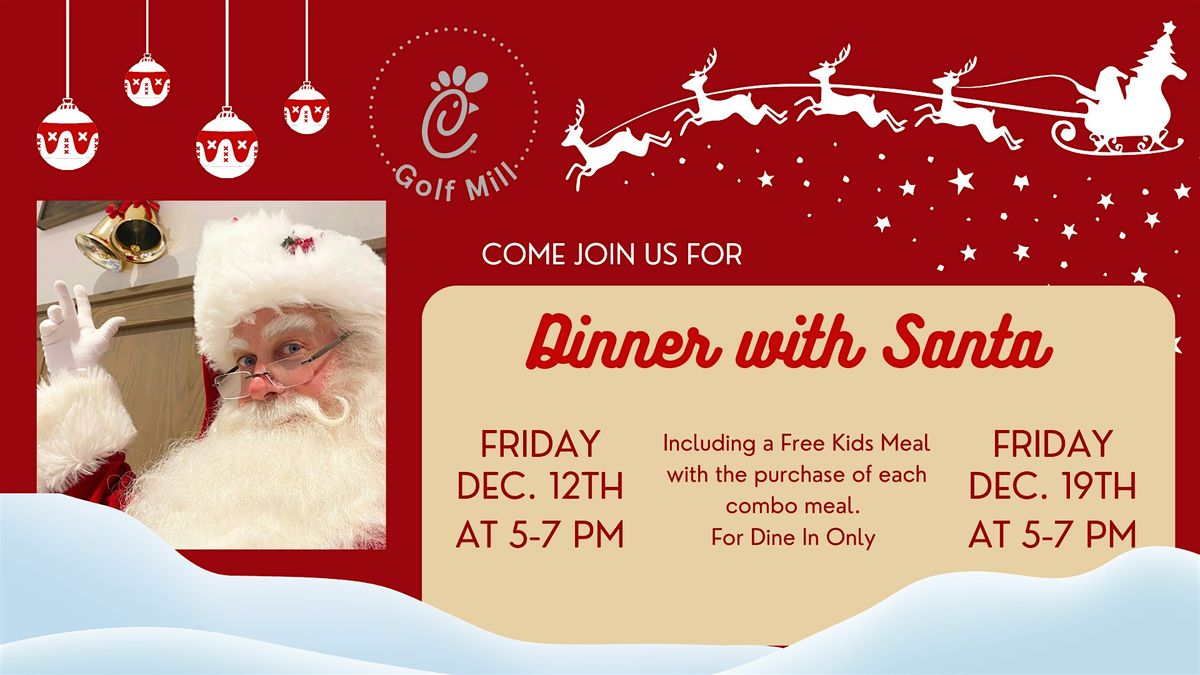 Dinner with Santa at Chick-fil-A Golf Mill (December 12, 2025), 12 December | Event in Niles | AllEvents