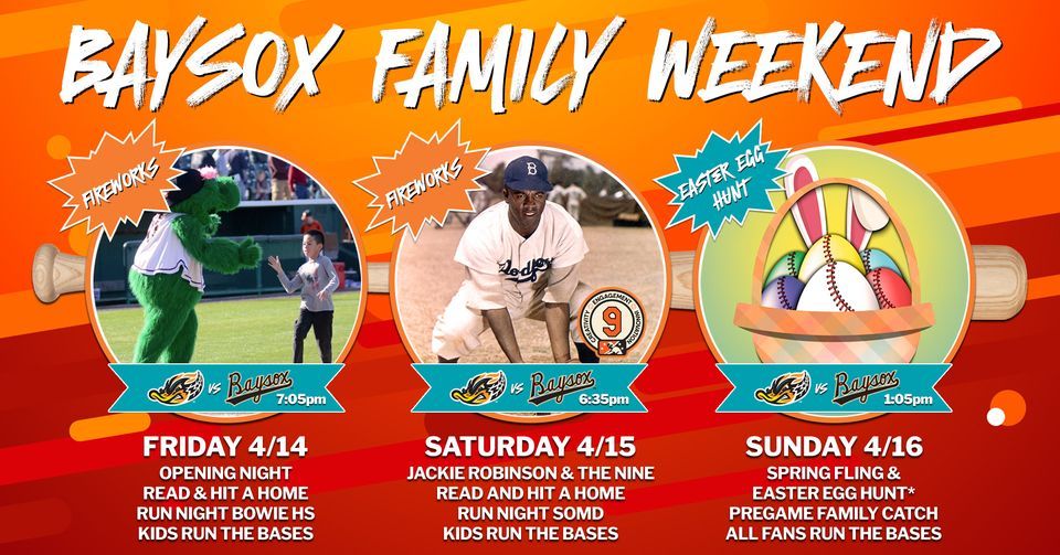Baysox Family Weekend, Bowie Baysox, 14 April 2023 | AllEvents.in