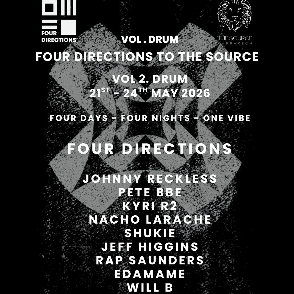 FOUR DIRECTIONS to THE SOURCE - VOLUME 2. DRUM, 21 May | Event in Marrakesh | AllEvents