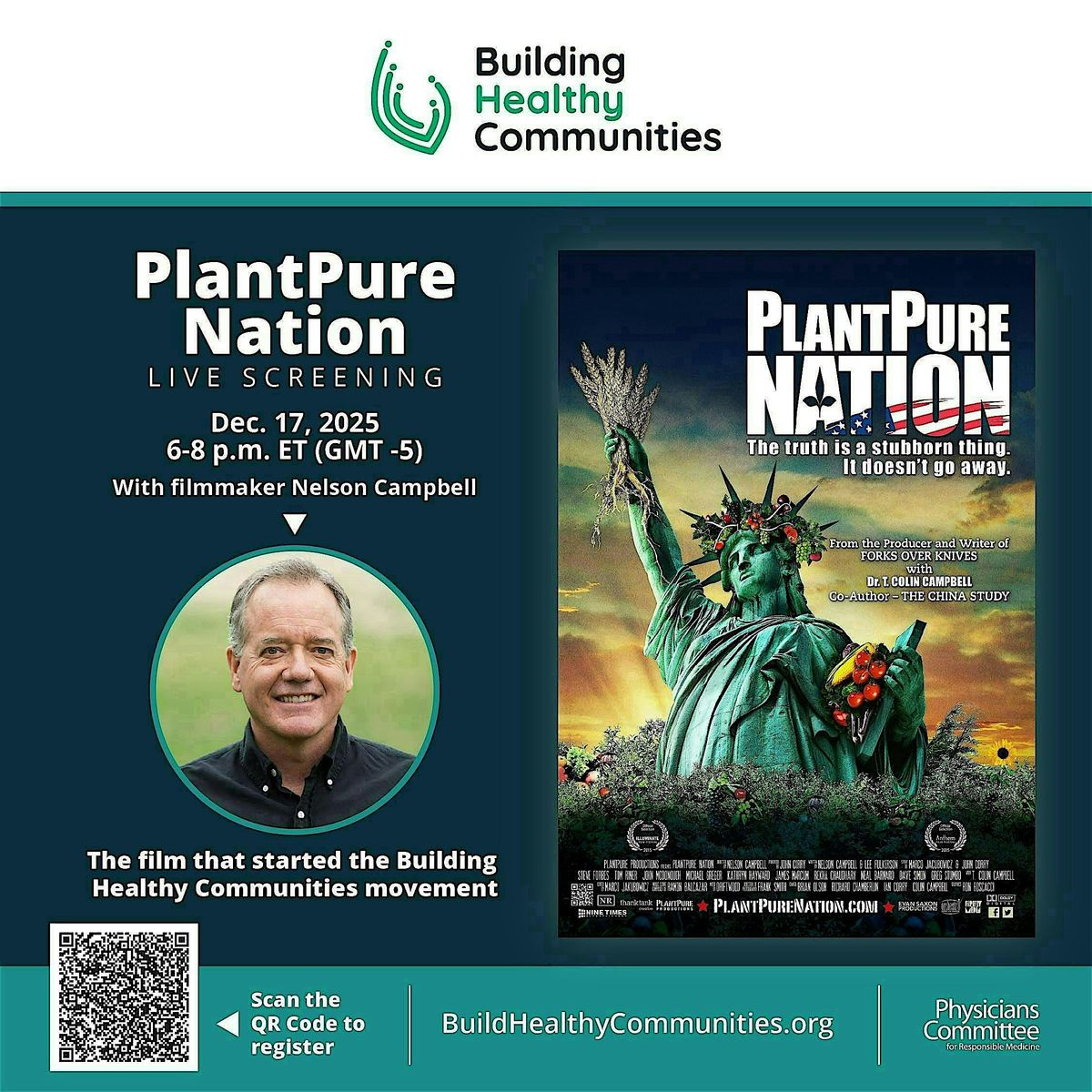 PlantPure Nation Film Screening, 17 December | Event in Hadley | AllEvents