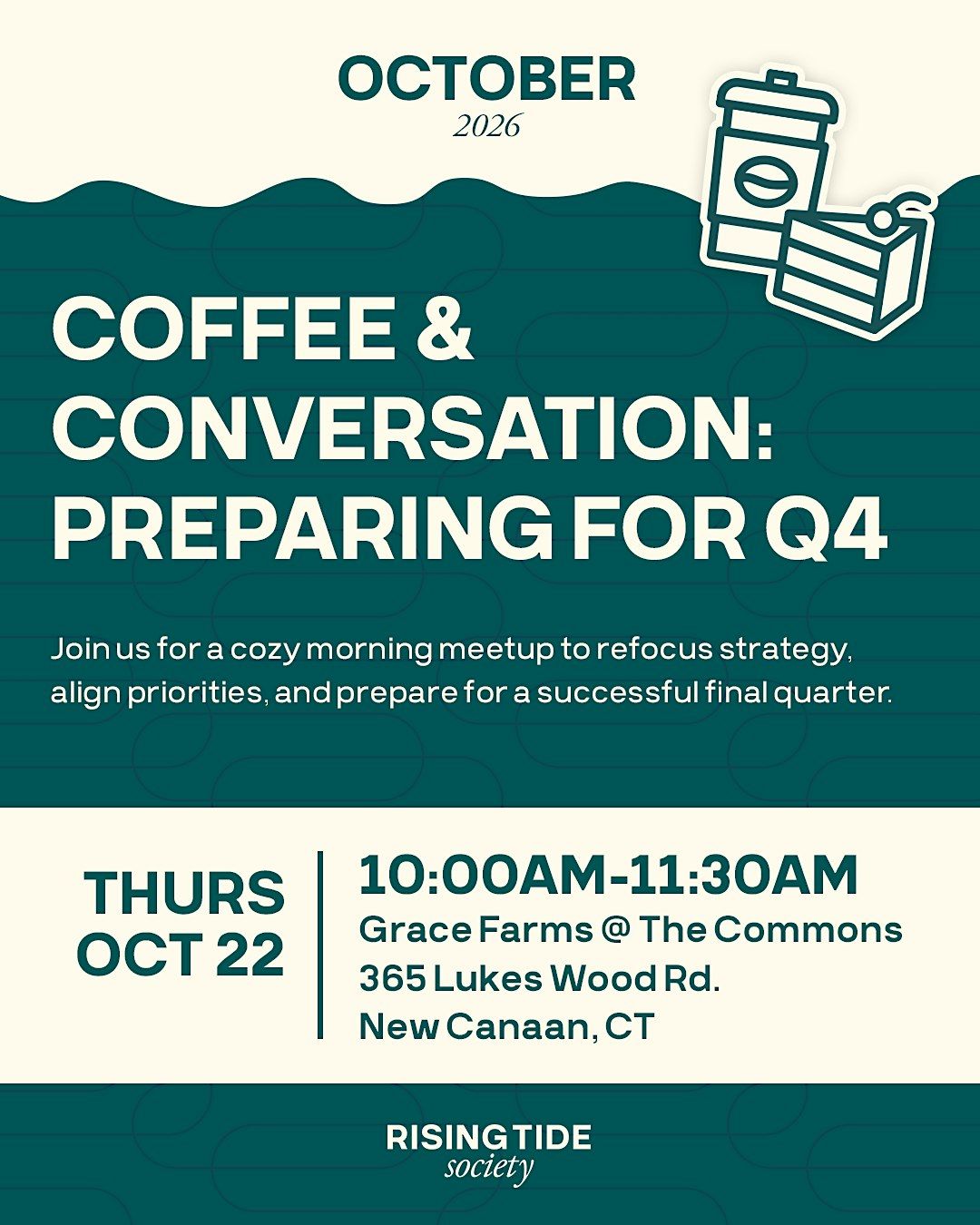 Rising Tide Westport October: Coffee & Conversation, Preparing for Q4 ...